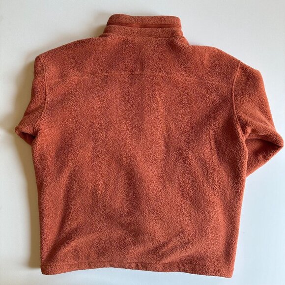 OUTDOOR VOICES Primo Fleece 1/2 Zip Pullover Jacket in Orange - Men's Large - Picture 6 of 6